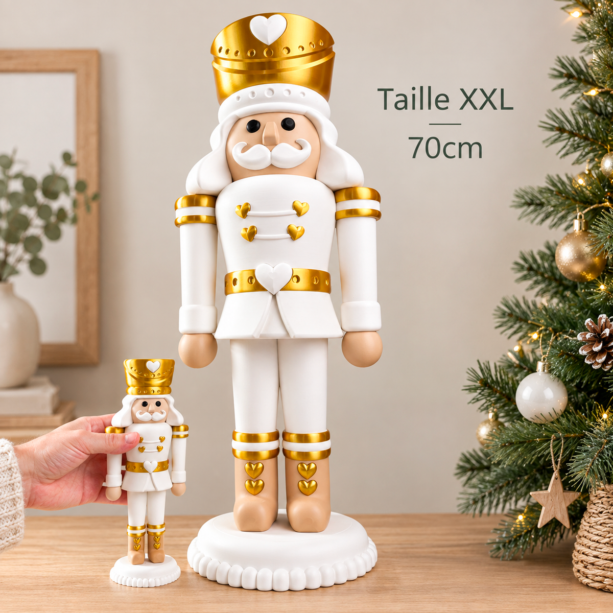 Giant XXL Nutcracker 70cm – Handcrafted Christmas Decoration