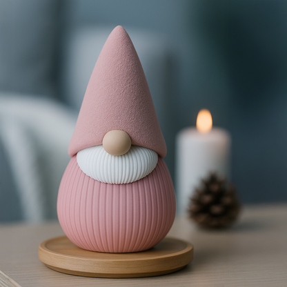 Decorative Christmas Gnome – 3D printed figurine, modern design and unique colors