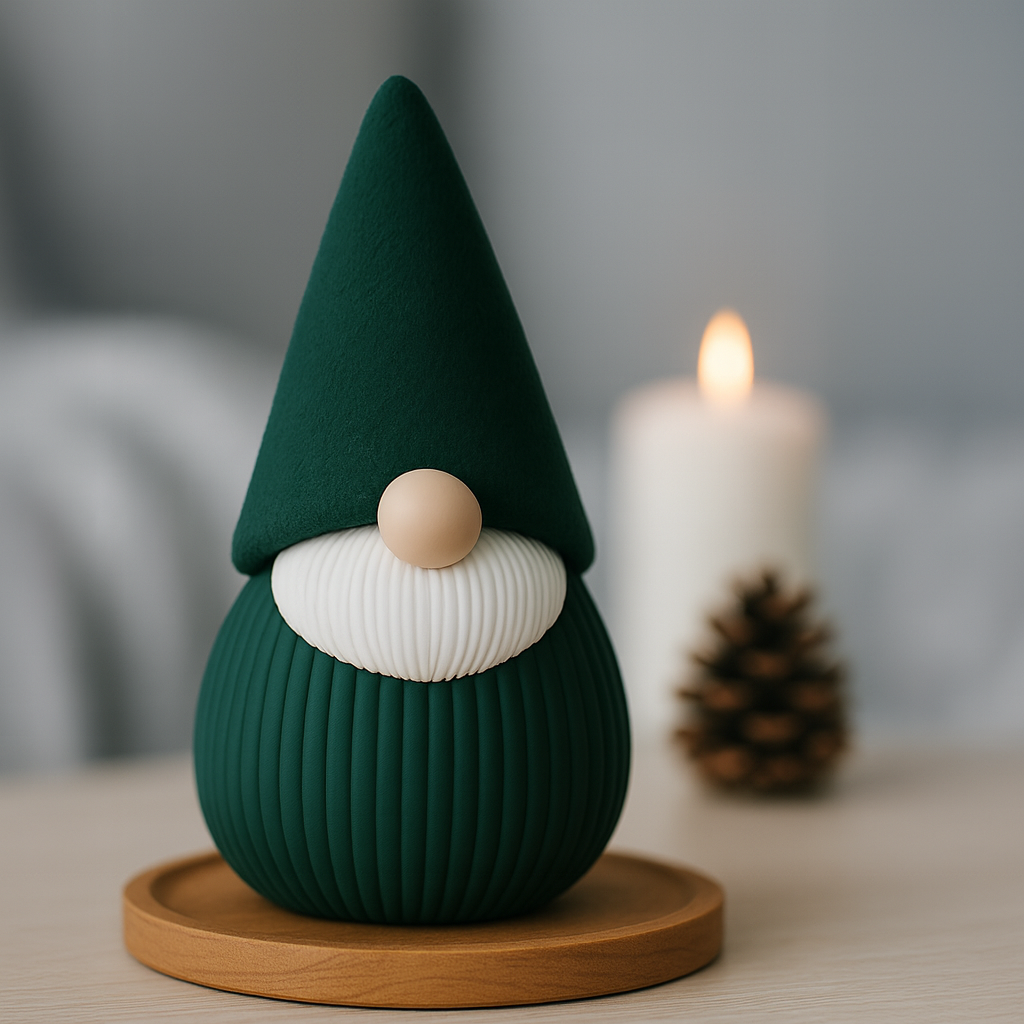 Decorative Christmas Gnome – 3D printed figurine, modern design and unique colors