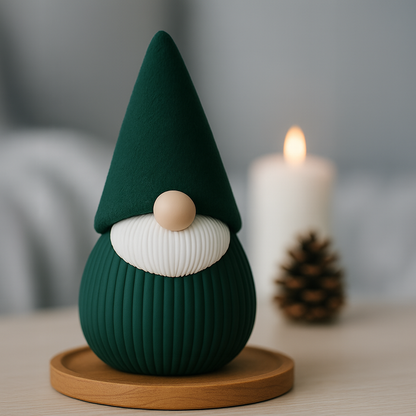 Decorative Christmas Gnome – 3D printed figurine, modern design and unique colors